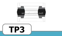 JOINTS TETE DE PISTON FORME TP3