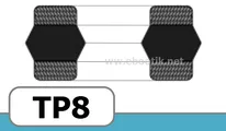 JOINTS TETE DE PISTON FORME TP8