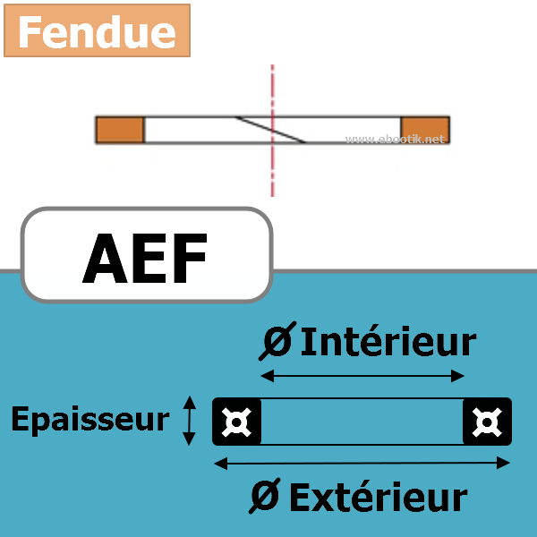 BAGUE ANTI-EXTRUSION 6.02x2.62 AEF PTFE