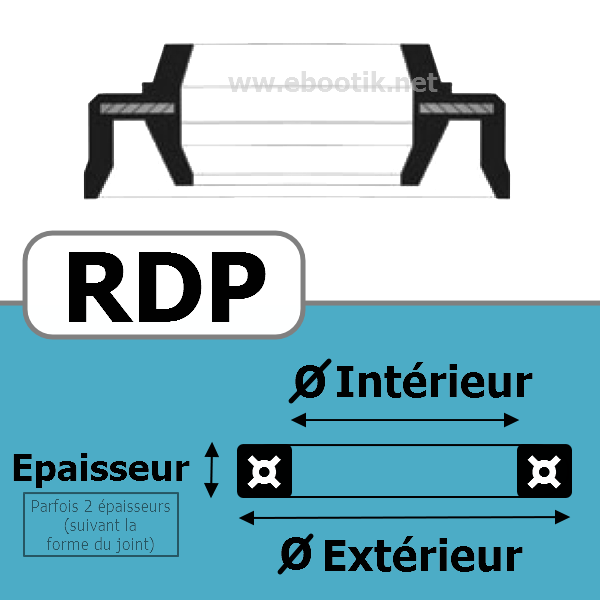 JOINT RACLEUR 14X24X7/9  RDP NBR/Nitrile Noir 90