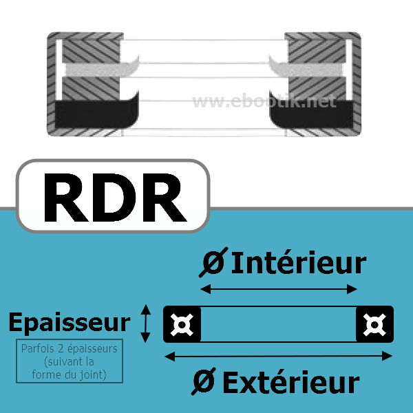 JOINT RACLEUR 36X49X7  RDR NBR/Nitrile Noir 80