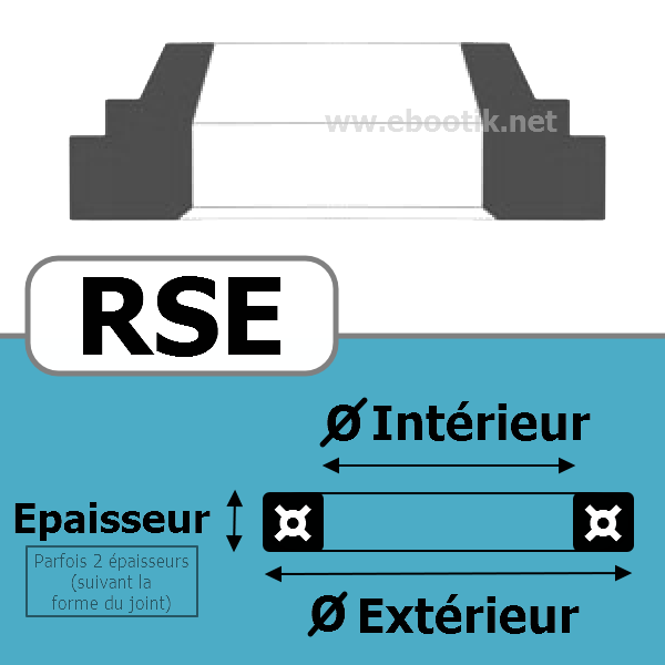 JOINT RACLEUR 4X12X4/7  RSE NBR/Nitrile Noir 90