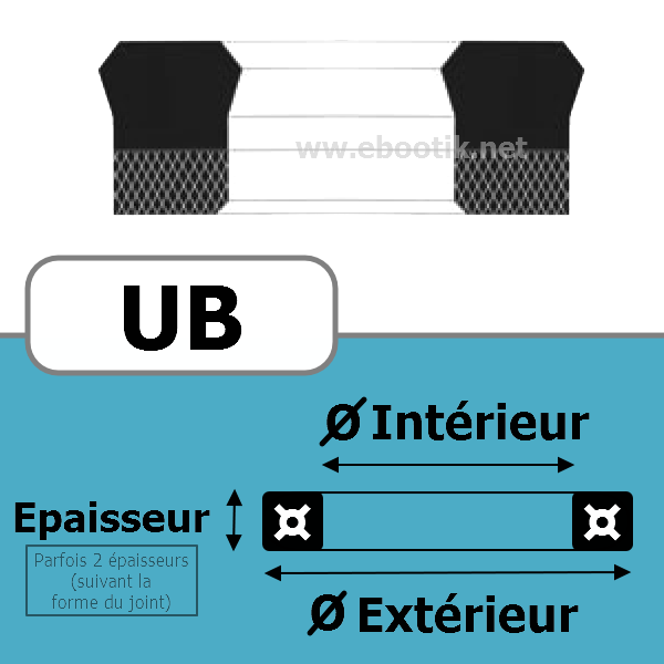 JOINT U / PISTON 40X48X6.4 UB696